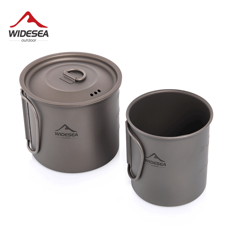 Camping Cooking And Dining Set - كوب تخييم من التيتانيوم من ويديسيا،