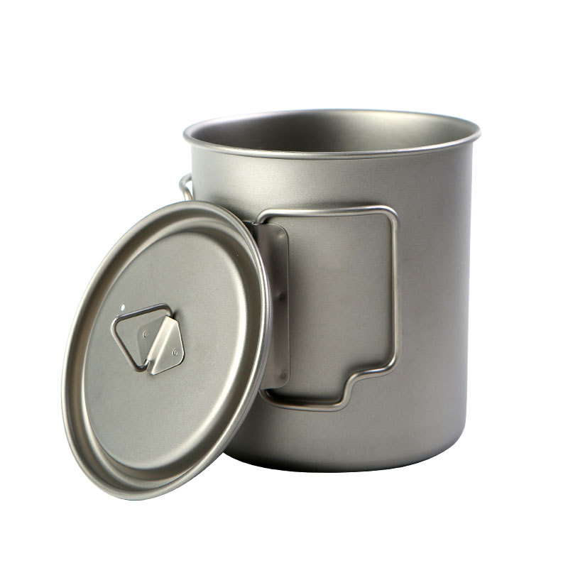Camping Cooking Utilities - أكواب التخييم التيتانيوم 450 مل 550