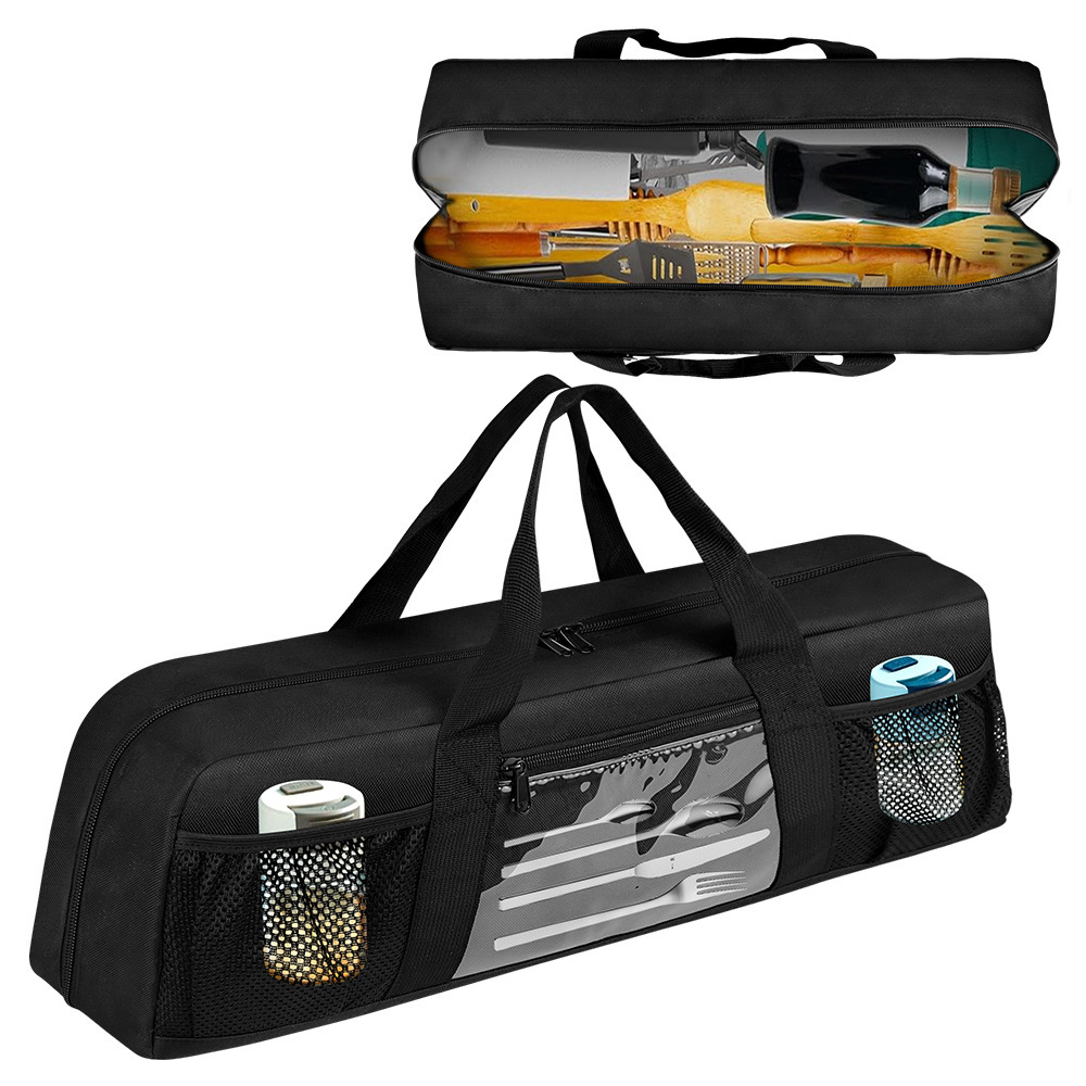 Camping Cooking Utensil Organizer - حقيبة تخزين أدوات الشواء المتينة، حقيبة