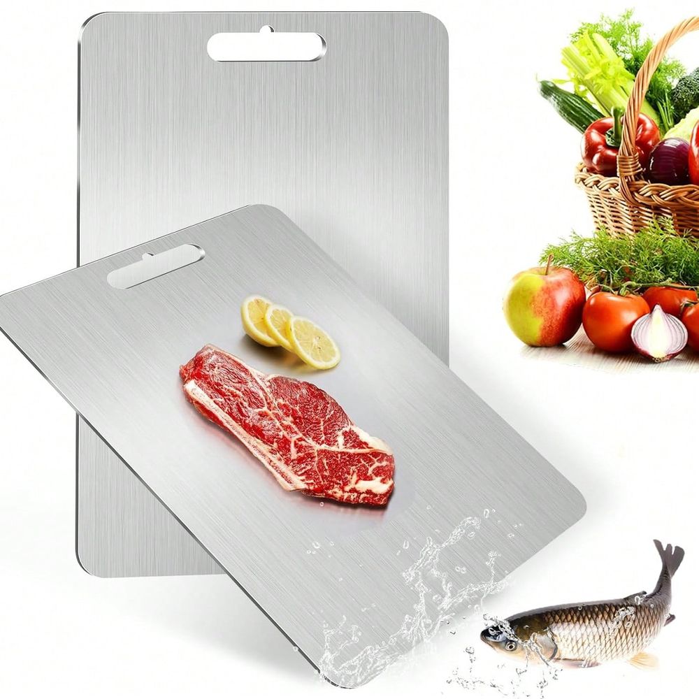 Camp Cutting Board - ألواح تقطيع من الفولاذ المقاوم للصدأ،