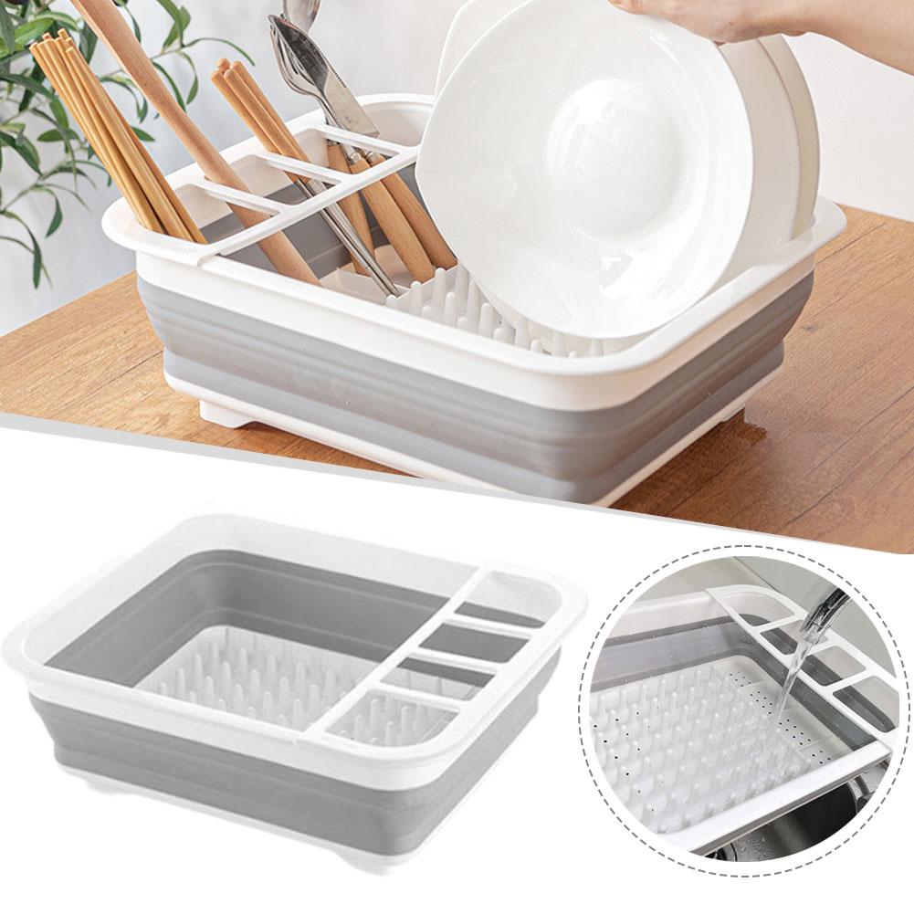 Camping Cooking Organizer - رف تجفيف أطباق قابل للطي، منظم