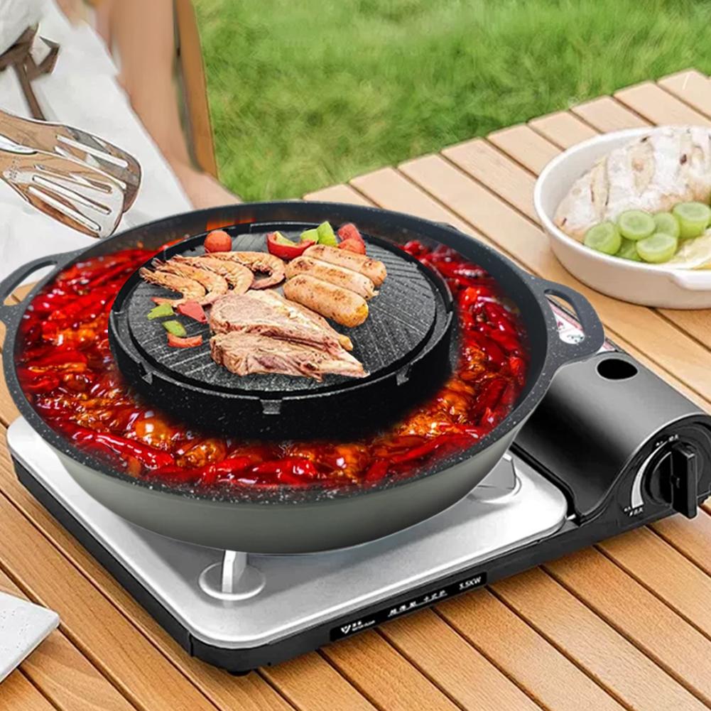 Camping Cooking Cupboard - مقلاة شواء كاسيت كورية غير لاصقة