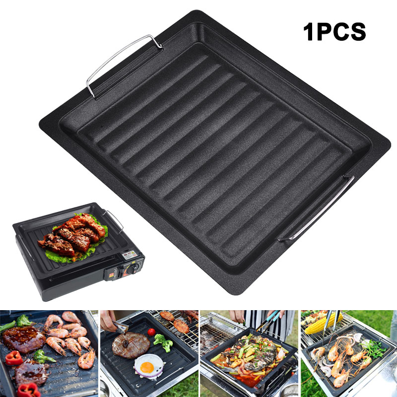 Camping Cooking Device - مقلاة شواء مربعة سميكة للاستخدام الخارجي