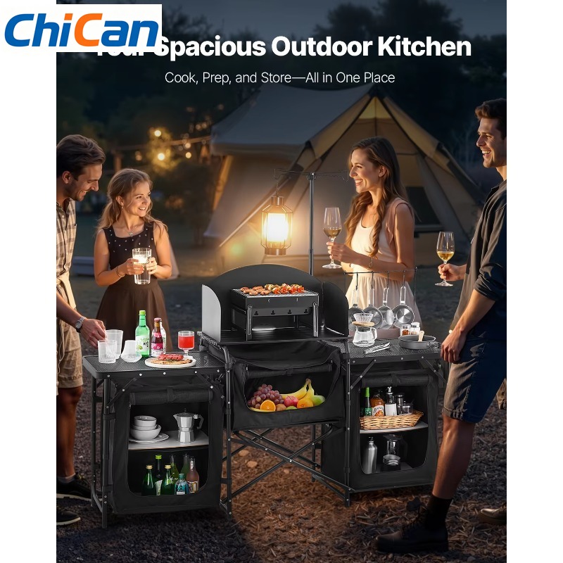 Camping Cooking Cupboard - 【منتج رائج】طاولة مطبخ للتخييم من VEVOR،