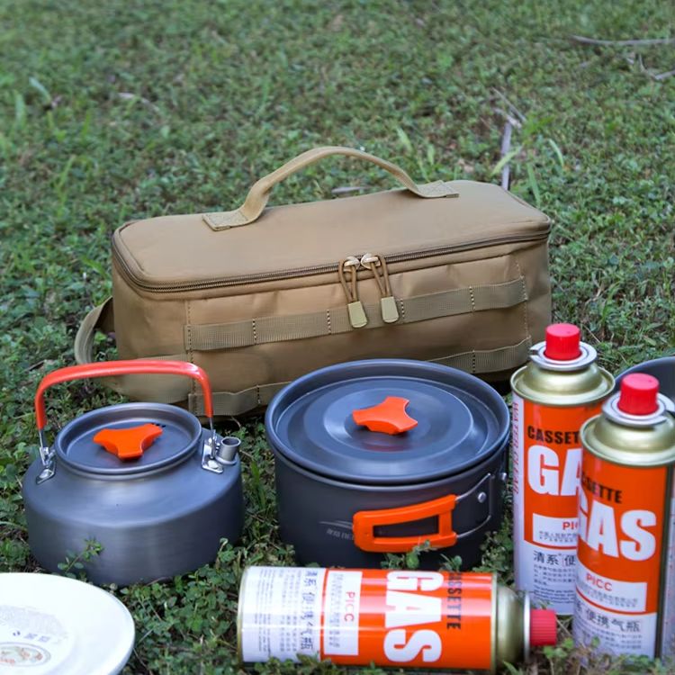 Camping Outdoor Cooking Equipment - حقيبة تخزين أدوات الطهي من قماش