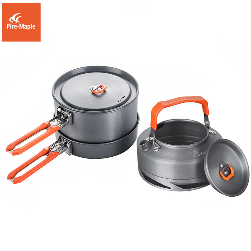 Camping Cooking And Dining Set - النار القيقب التخييم تجهيزات المطابخ المشي