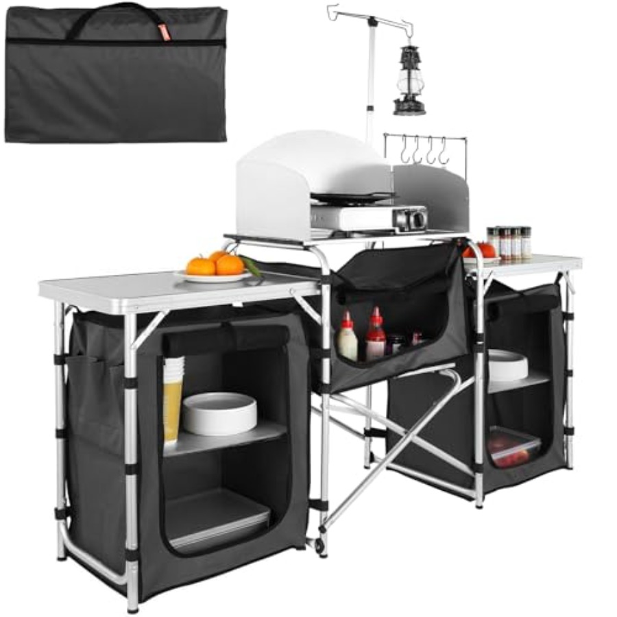 Camping Cooking Cupboard - طاولة مطبخ للتخييم، طاولة طهي خارجية