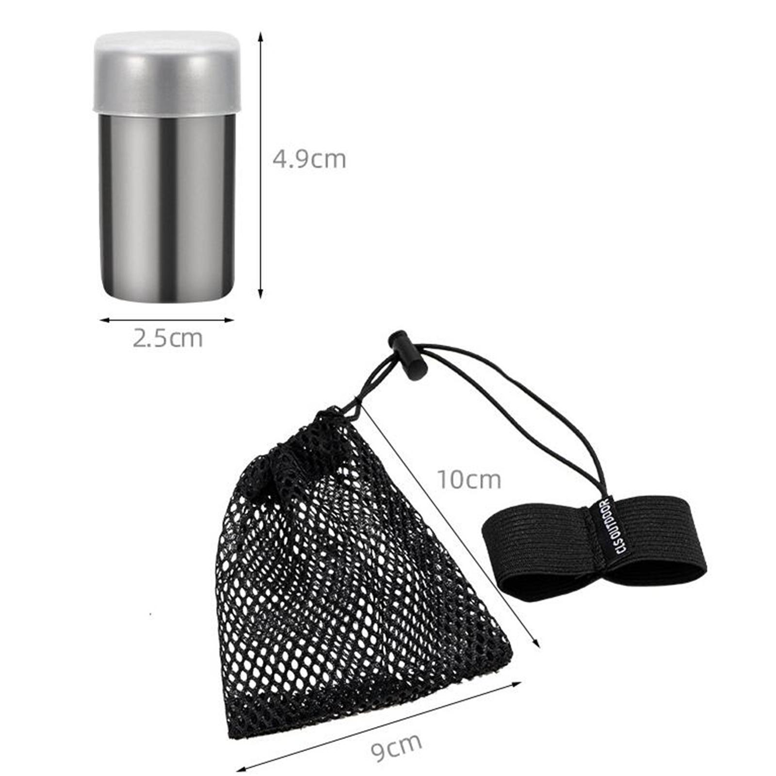 Spice Kit Compact - زجاجات توابل صغيرة من الفولاذ المقاوم