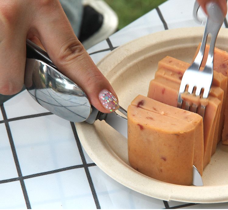 طقم شوكة وملعقة متعدد الوظائف  - مراجعة Camping Cooking And Dining Set وسعره