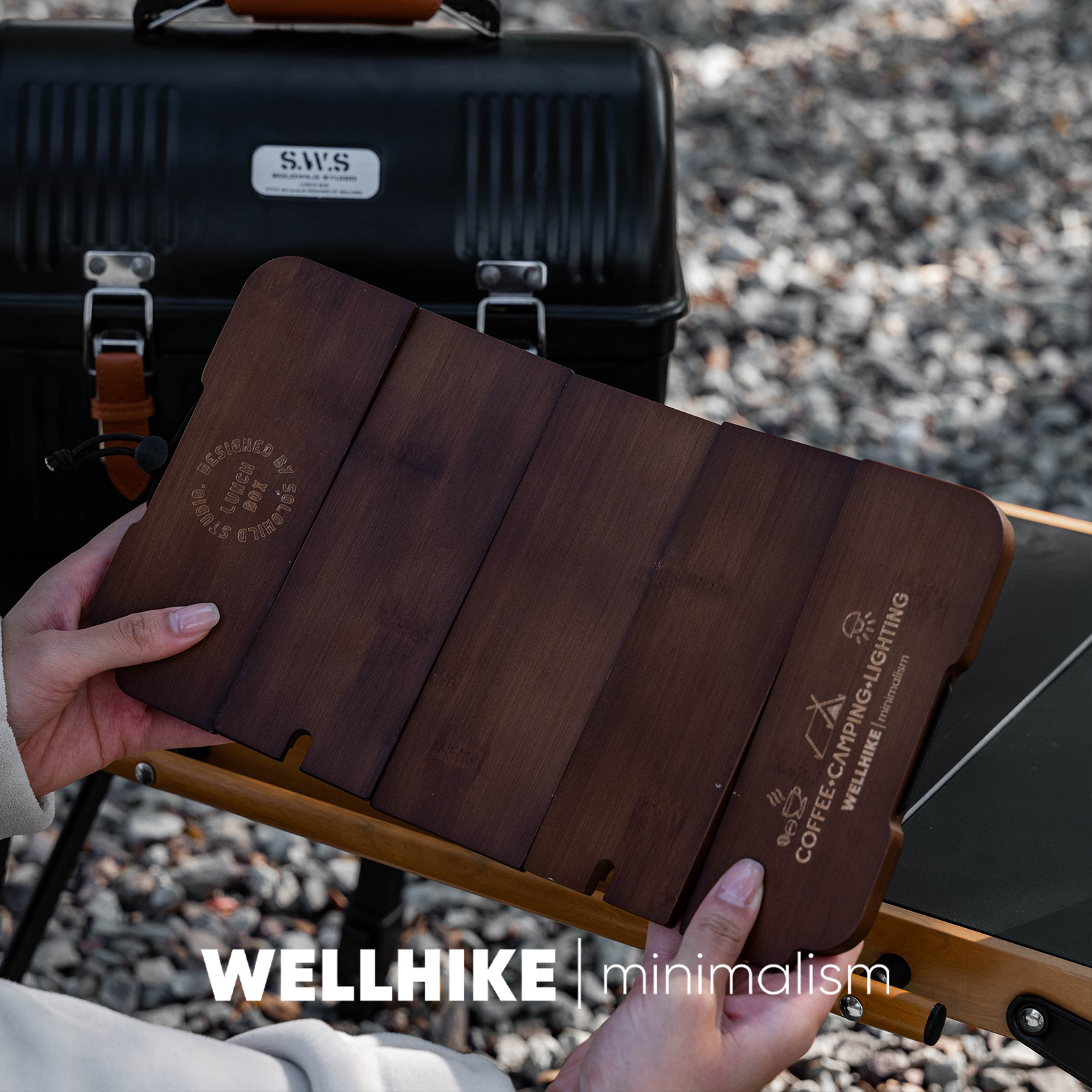 صندوق غداء WELLHIKE خشبي قابل  - مراجعة Camp Cutting Board وسعره