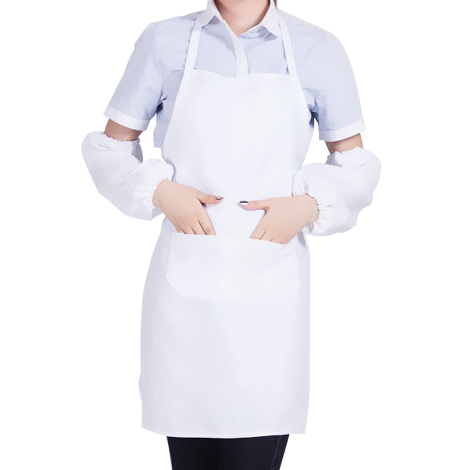1/3 قطعة مآزر المطبخ الأبيض لل - مراجعة Camping Cooking Apron وسعره