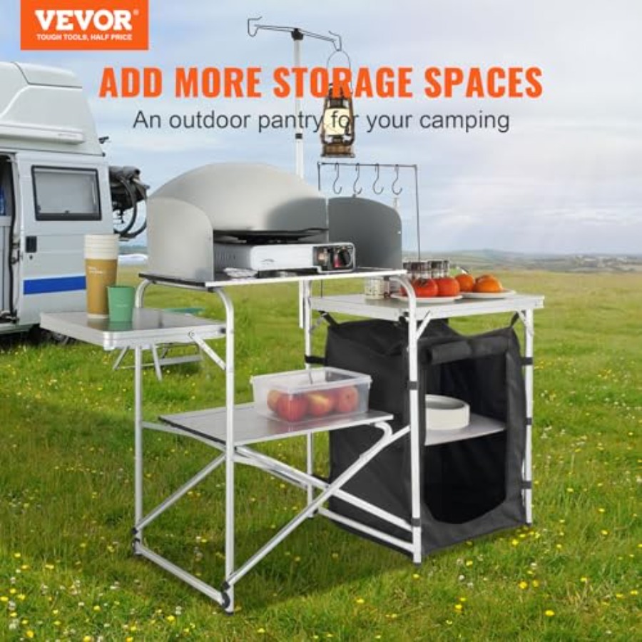 طاولة مطبخ للتخييم، طاولة طهي  - مراجعة Camping Cooking Cupboard وسعره