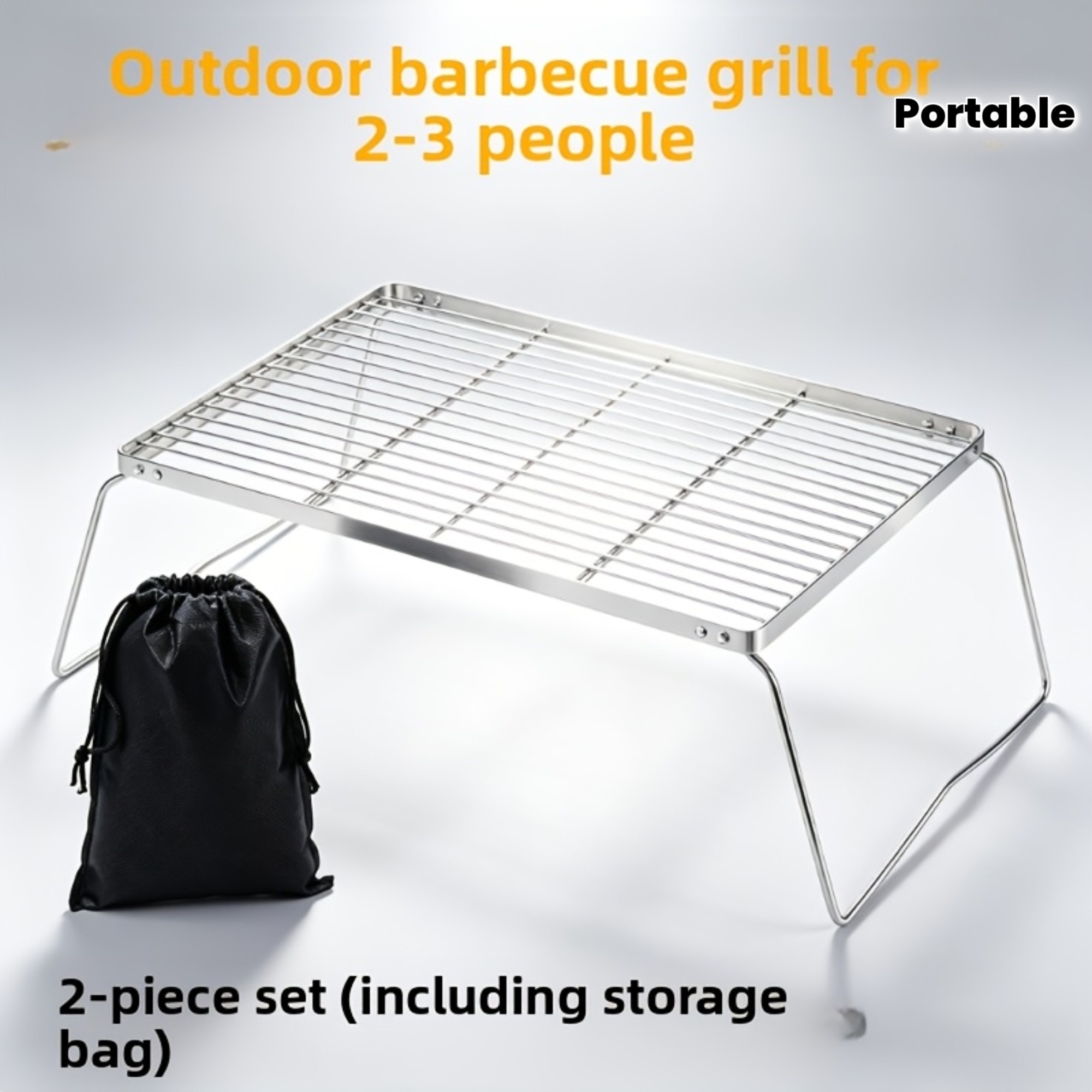 حامل نار قابل للطي من الستانلس - مراجعة Camping Cooking Device وسعره