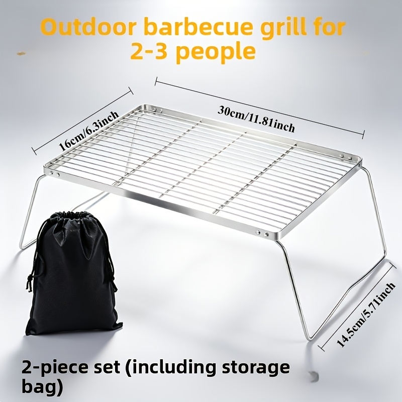 حامل نار قابل للطي من الستانلس - مراجعة Camping Cooking Device وسعره