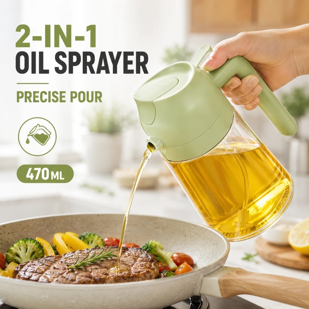 زجاجة رش وصب زيت الزيتون 2 في  - مراجعة Camping With Cooking وسعره