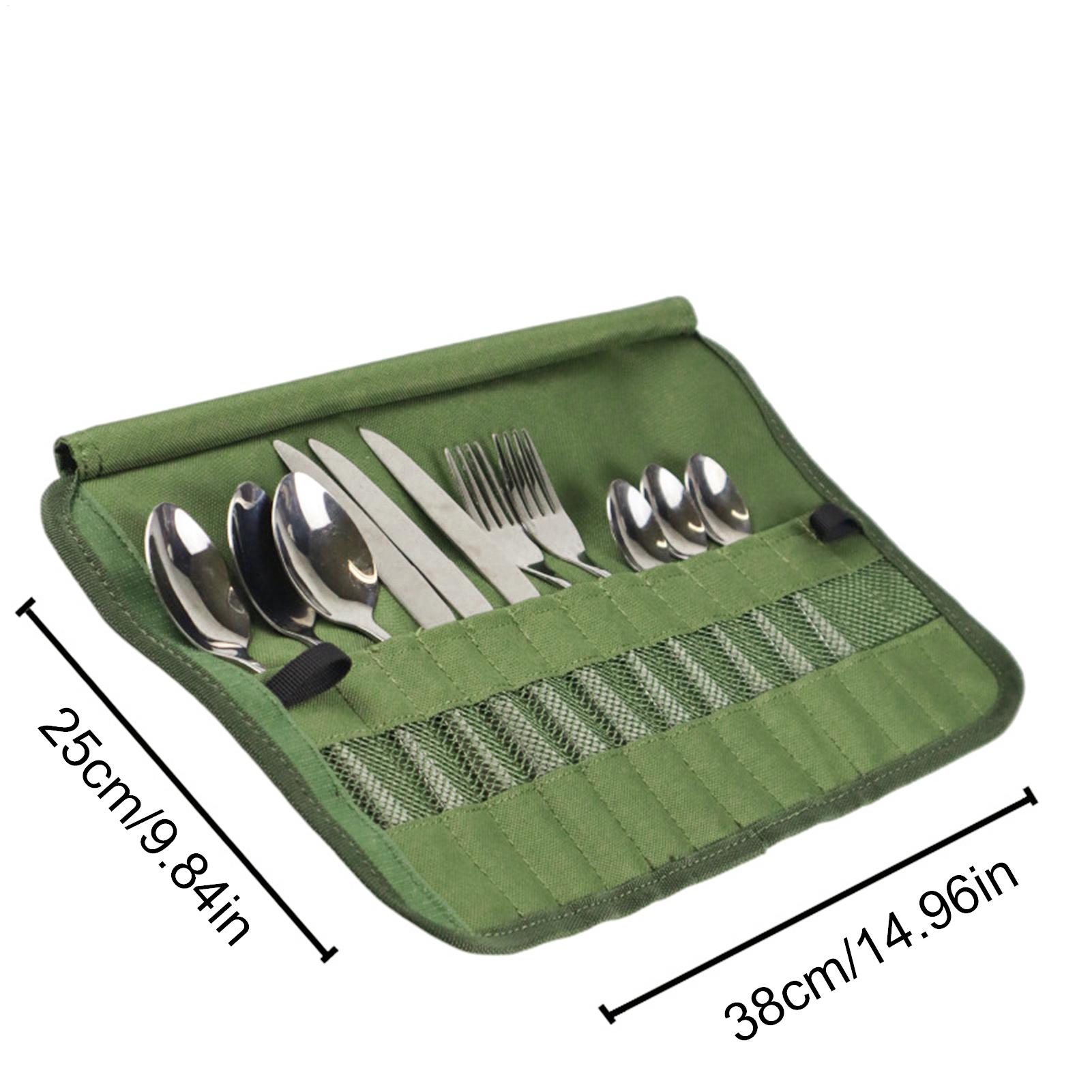 حقيبة تخزين أدوات المطبخ، حقيب - مراجعة Camping Cooking Utensil Organizer وسعره