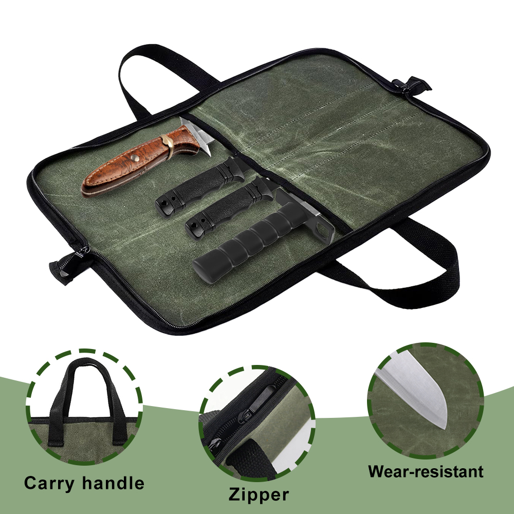 حقيبة لف السكاكين من القماش ال - مراجعة Camping Cooking Organizer وسعره