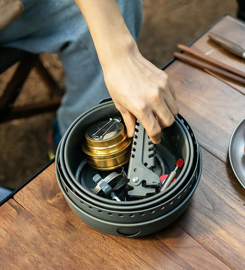 التخييم موقد غاز الكحول موقد و - مراجعة Camping Cooking Cupboard وسعره