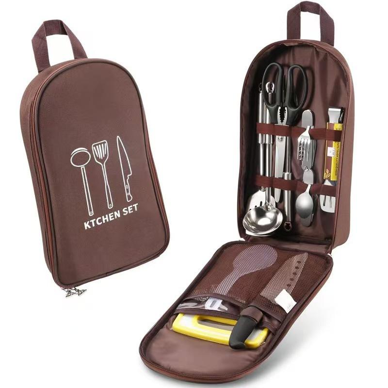 حقيبة تنظيم أدوات التخييم، حقي - مراجعة Camping Cooking Utensil Organizer وسعره
