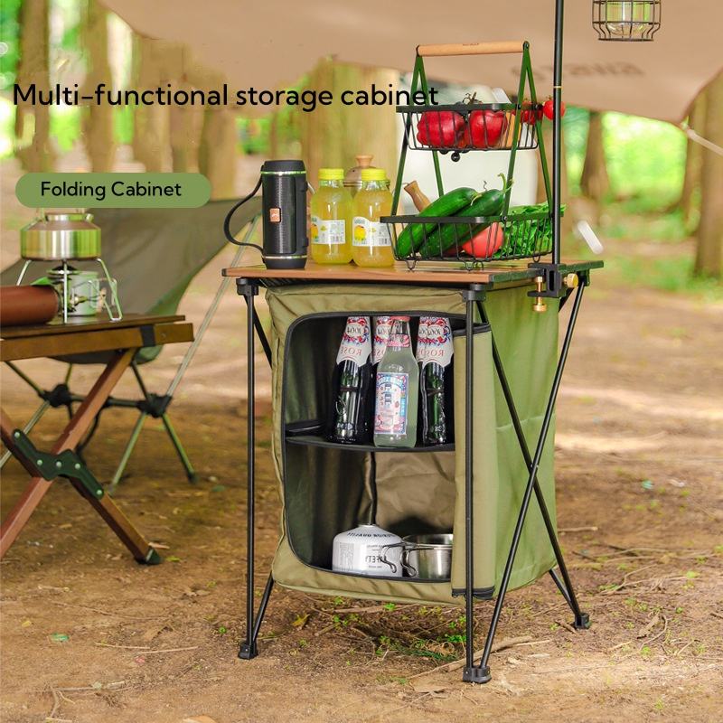 خزانة للتخييم في الهواء الطلق، - مراجعة Camping Cooking Cupboard وسعره