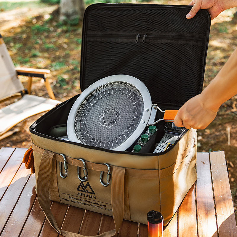 صندوق تخزين أدوات المائدة قابل - مراجعة Camping Outdoor Cooking Equipment وسعره