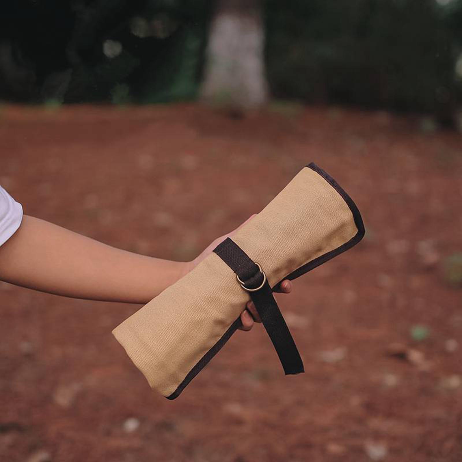 أدوات التخييم المحمولة نشمر حق - مراجعة Camping Cooking Utensil Organizer وسعره