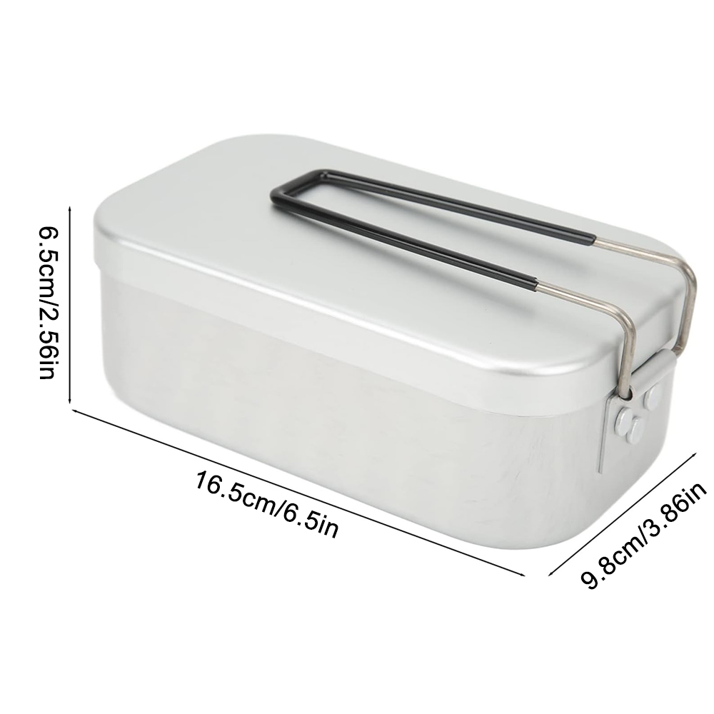 800 مللي صناديق الغداء الألومن - مراجعة Camping Outdoor Cooking Equipment وسعره