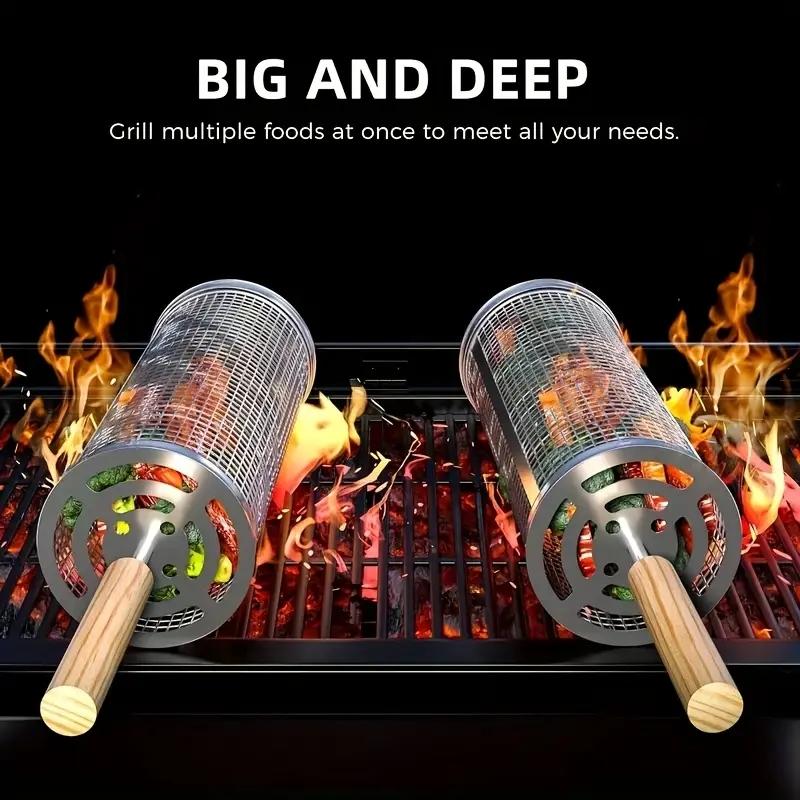 سلة شواء من الفولاذ المقاوم لل - مراجعة Camping Cooking Device وسعره