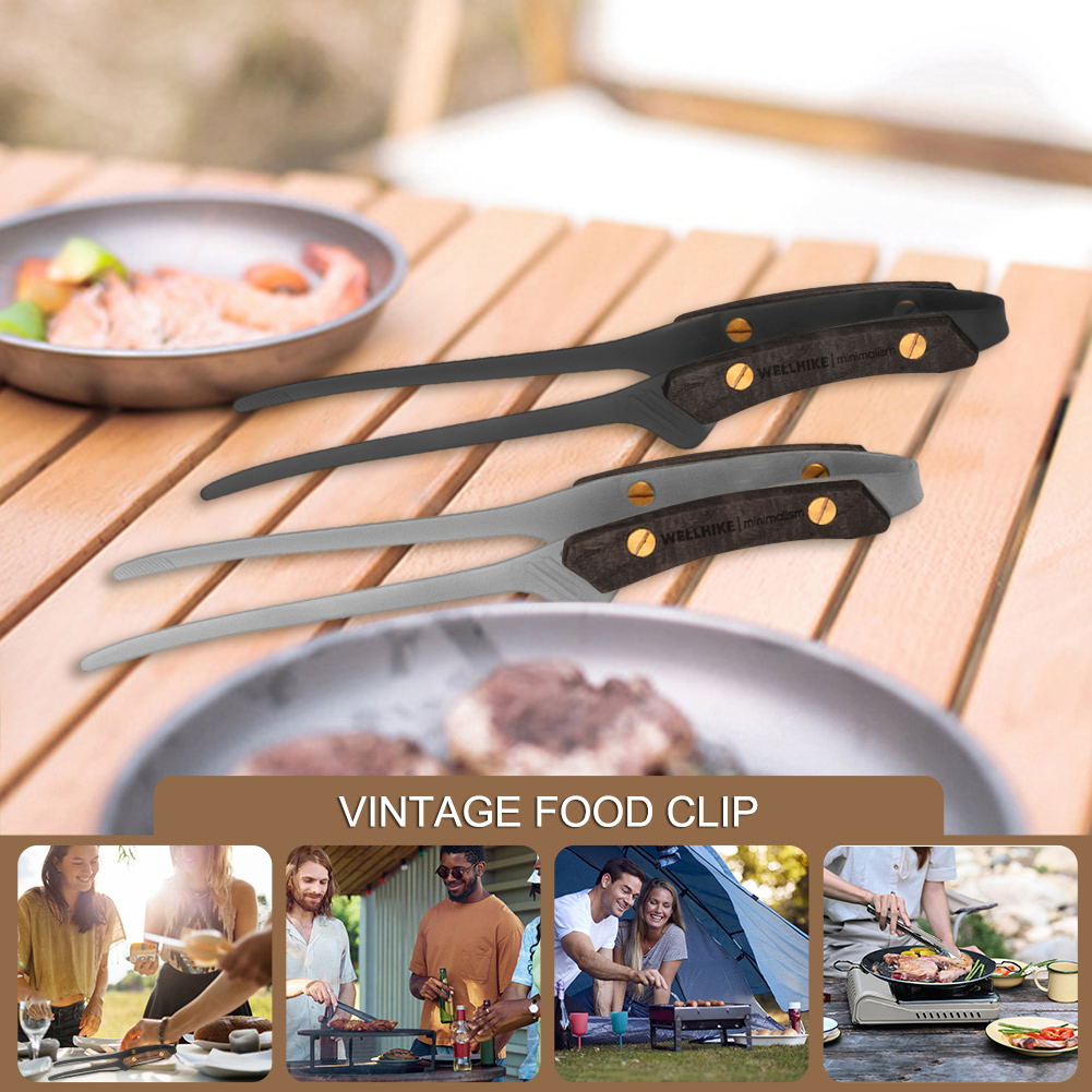 ملقط شواء للباربكيو بتصميم عتي - مراجعة Vintage Camping Cooking Set وسعره