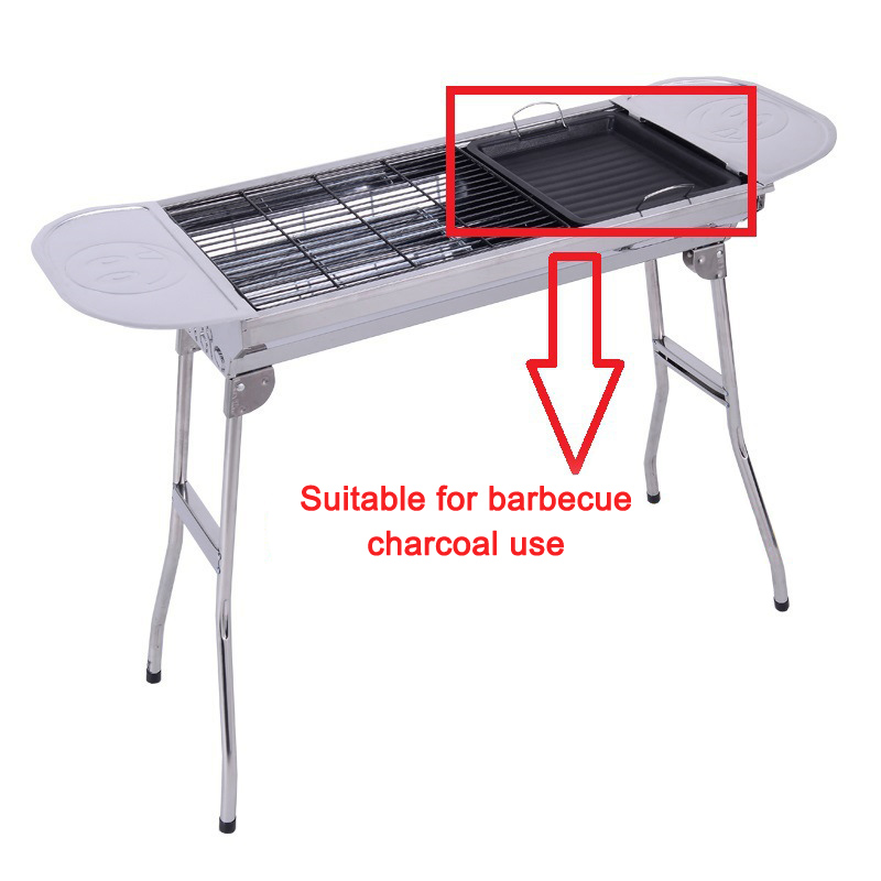 مقلاة شواء مربعة سميكة للاستخد - مراجعة Camping Cooking Device وسعره