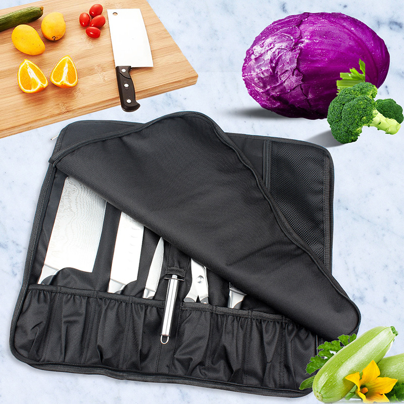 المحمولة سكين لفة حقيبة أكسفور - مراجعة Camping Cooking Organizer وسعره