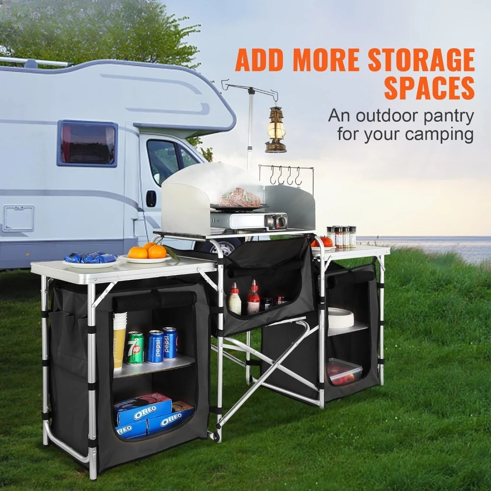 طاولة مطبخ للتخييم، طاولة طهي  - مراجعة Camping Cooking Cupboard وسعره