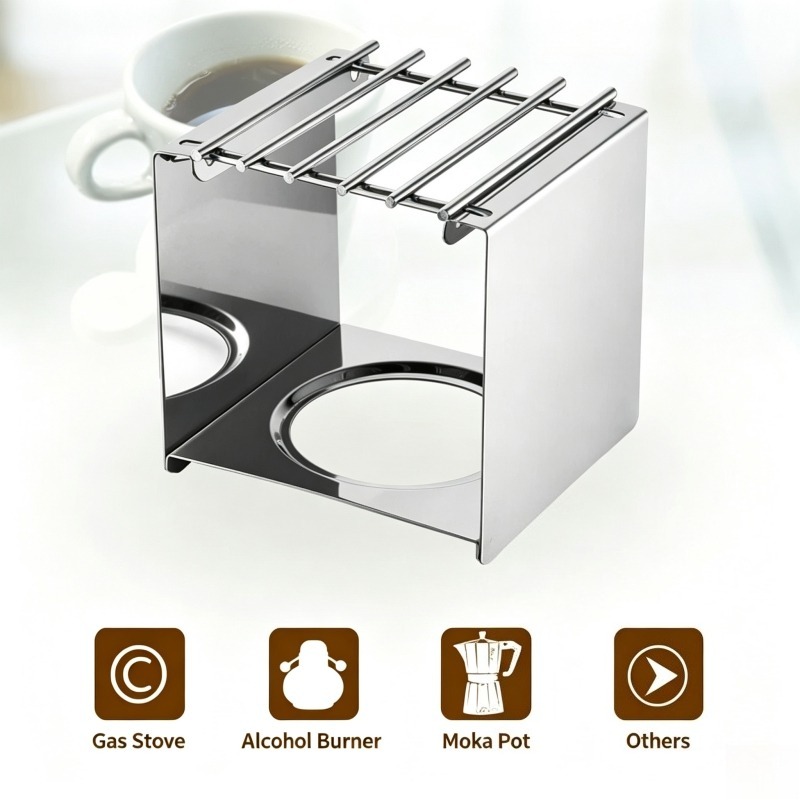حامل قهوة مربع من الفولاذ المق - مراجعة Camping Outdoor Cooking Equipment وسعره