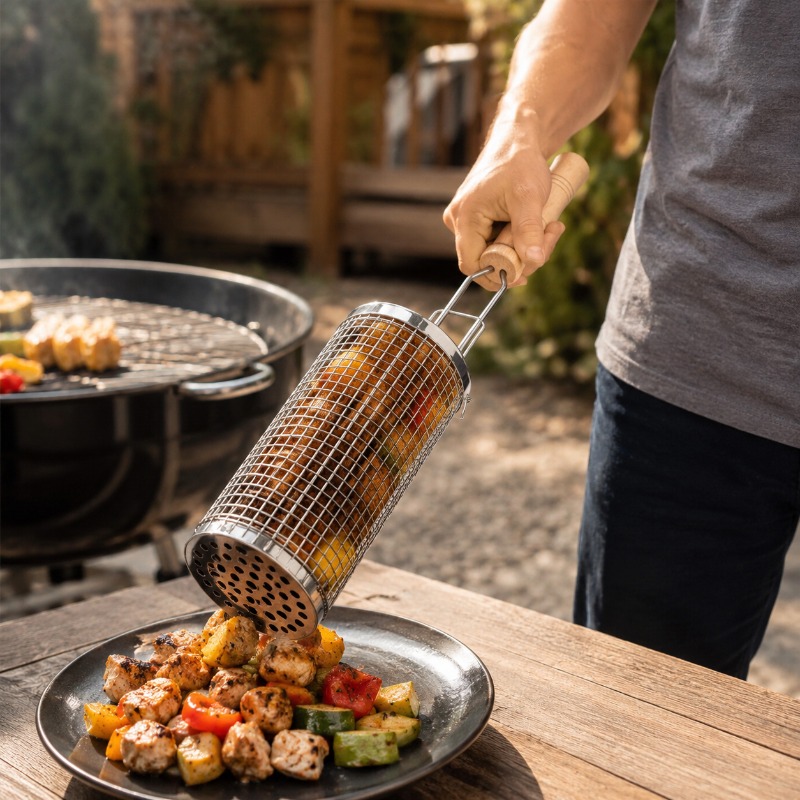 مجموعة سلة شواء دائرية من الفو - مراجعة Camping Cooking Device وسعره