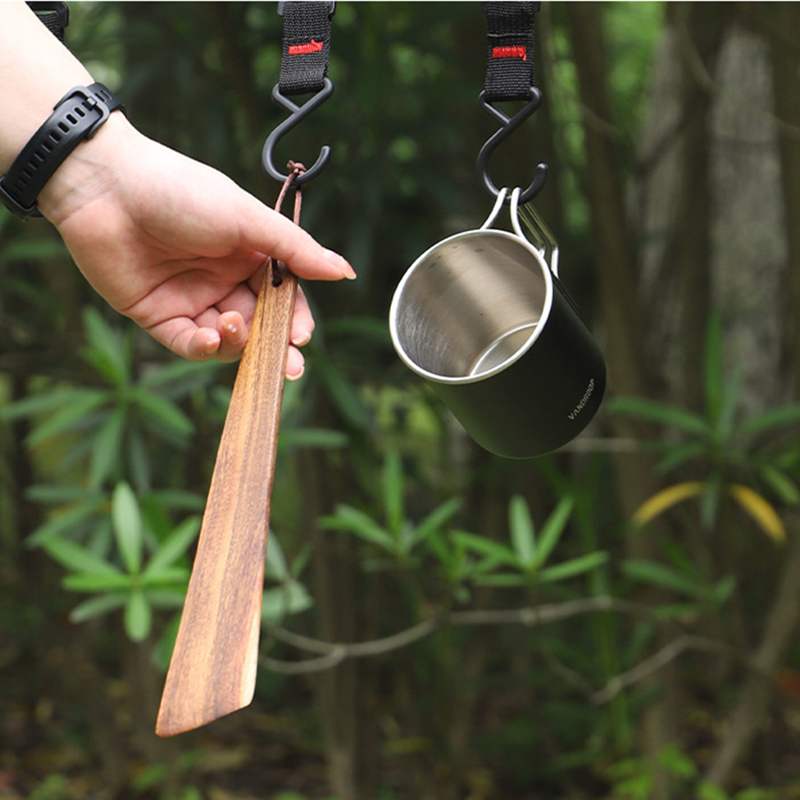 ملعقة خشبية المحمولة تيرنر الس - مراجعة Camping Cooking And Dining Set وسعره