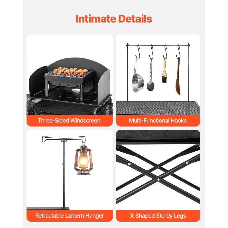 【منتج رائج】طاولة مطبخ للتخييم  - مراجعة Camping Cooking Cupboard وسعره