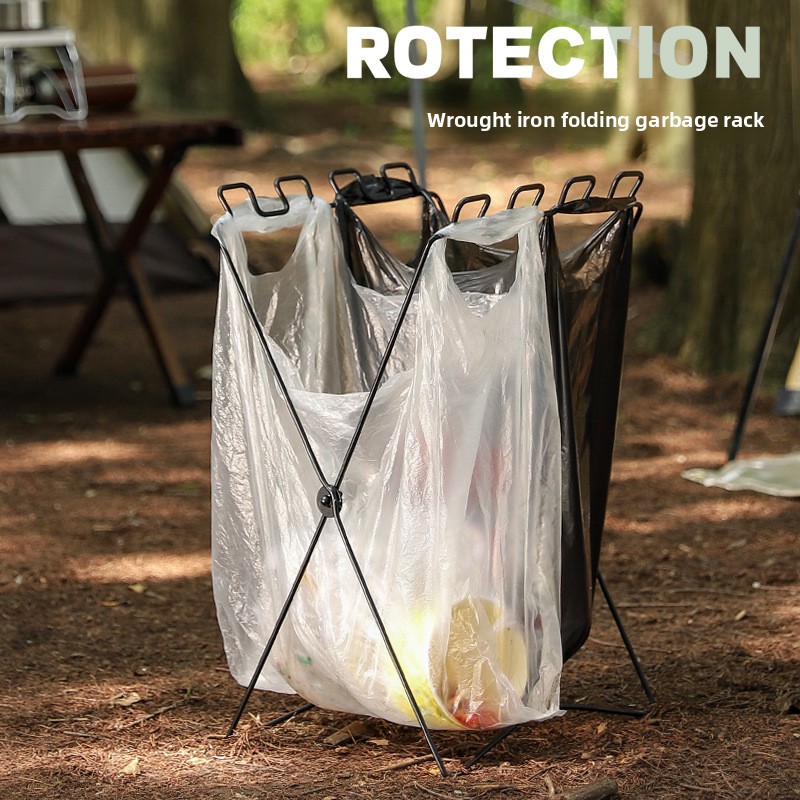 حامل أكياس القمامة المحمول الق - مراجعة Camping Cooking Organizer وسعره