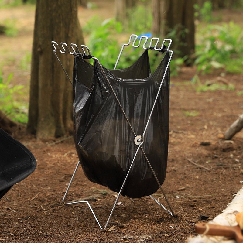 حامل أكياس القمامة المحمول الق - مراجعة Camping Cooking Organizer وسعره