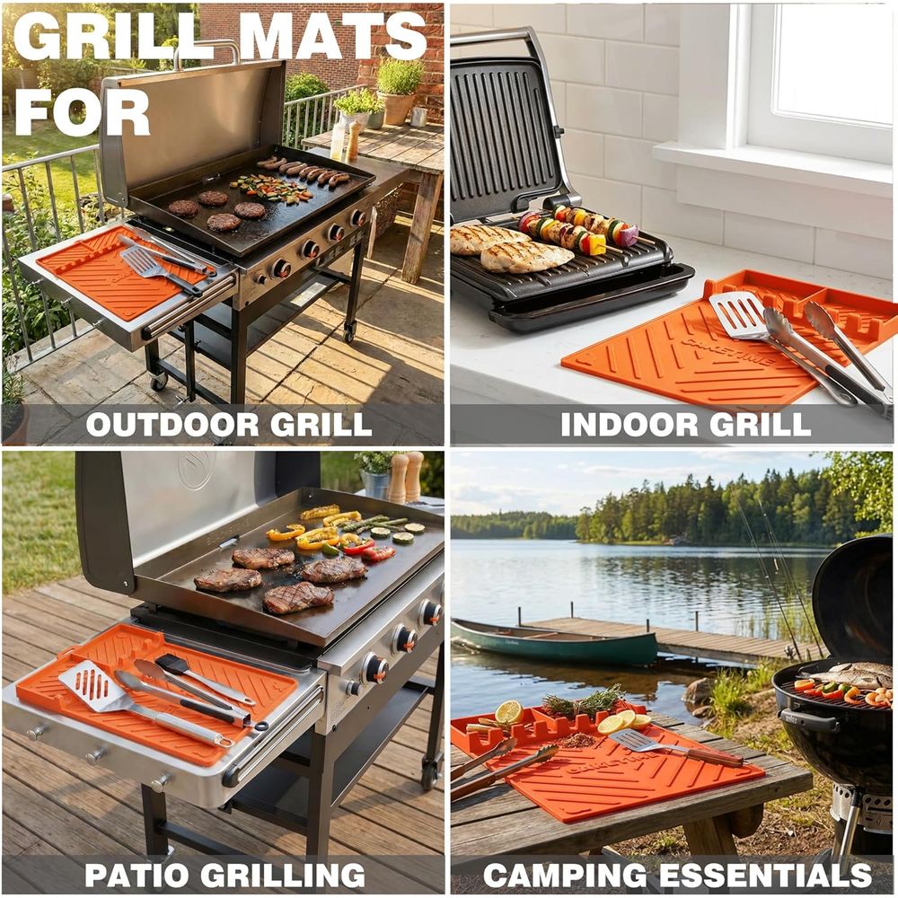 حصائر شواء سيليكون أو ملحقات ا - مراجعة Camping With Cooking وسعره