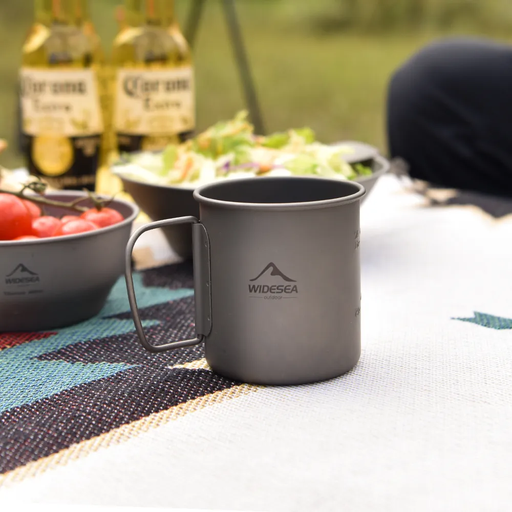 واسع كوب تيتانيوم أواني نزهة س - مراجعة Camping Cooking And Dining Set وسعره
