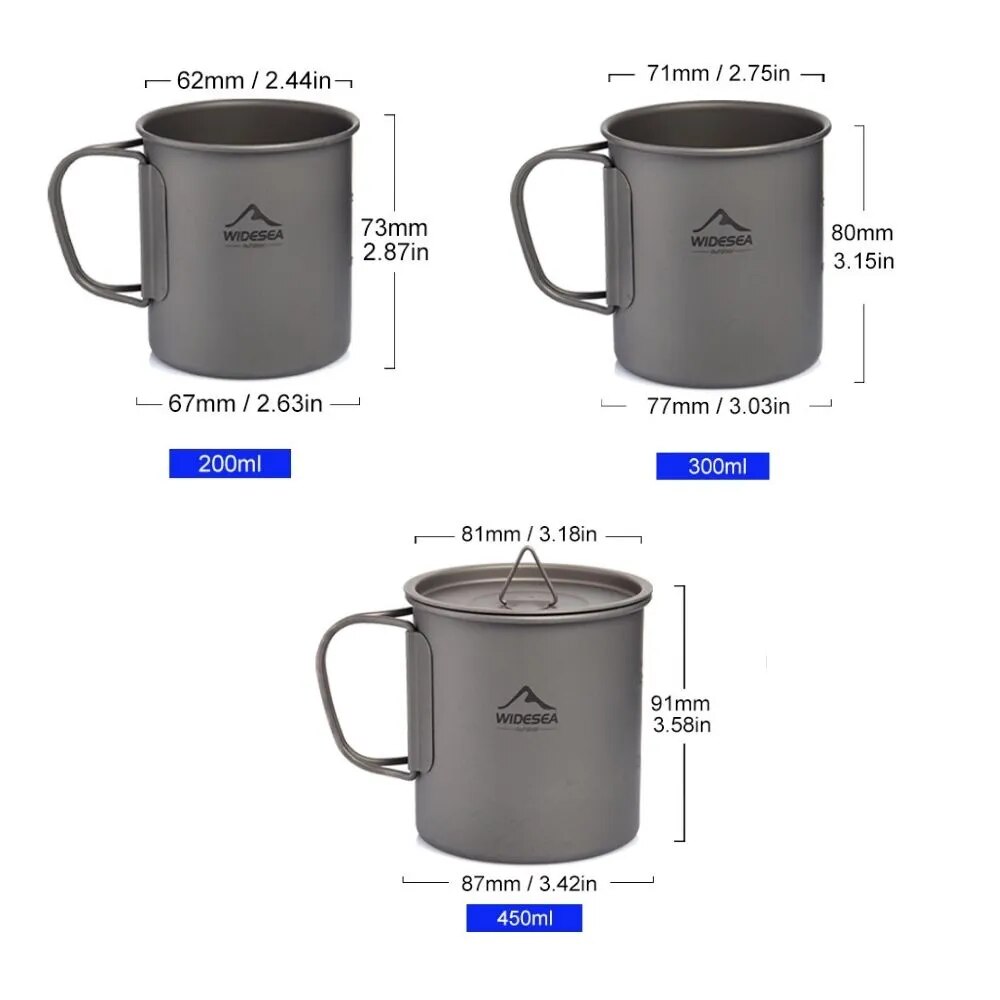 واسع كوب تيتانيوم أواني نزهة س - مراجعة Camping Cooking And Dining Set وسعره