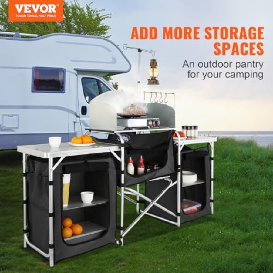 طاولة مطبخ للتخييم، طاولة طهي  - مراجعة Camping Cooking Cupboard وسعره